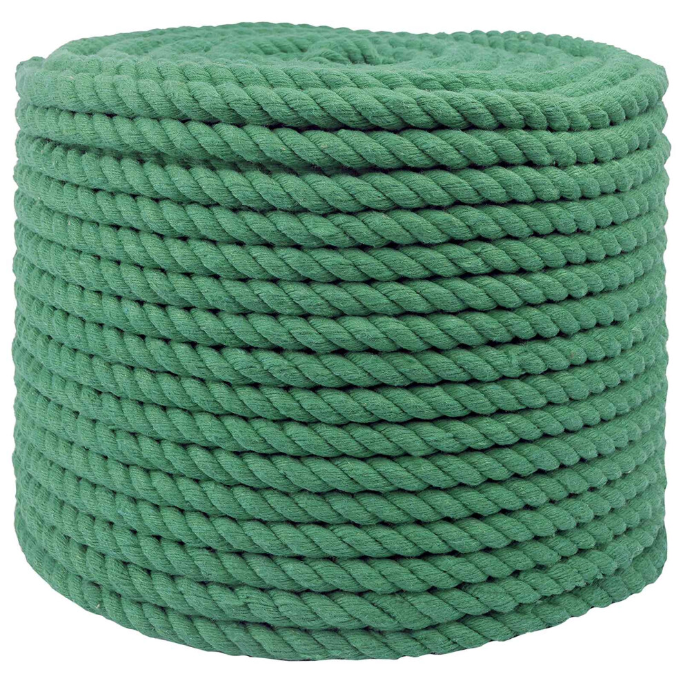 Vidaxl Grün Baumwollseil 10 Mm 25 M 100% Baumwolle - Image 3