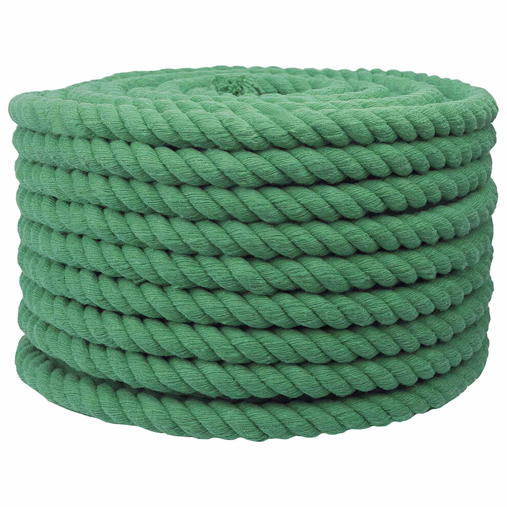 Vidaxl Grün Baumwollseil 16 Mm 50 M 100% Baumwolle - Image 3