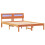 VidaXL vidaXL Bed Frame with Headboard Wax Brown 120 x 190 cm Solid Pine Wood 5