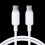 Cable USB-C a USB-C 100W, 0,25m - Blanco 1