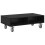 VidaXL vidaXL Side Table with Wheels Black Oak 90 x 50 x 30 cm 5