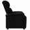 VidaXL vidaXL Recliner Chair Black Fabric 3