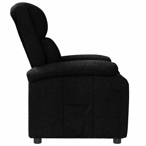 VidaXL vidaXL Recliner Chair Black Fabric 2