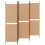VidaXL vidaXL 5-Panel Room Divider Beige 250 x 180 cm Fabric 5