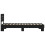 VidaXL vidaXL Bed Frame with Headboard Black Oak 80 x 200 cm Engineered Wood 5