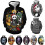 (Coffee,4XL)Nightmare Before Christmas 3d Printed Pullover Hoodie Jacket Coat Sweatshirts 4