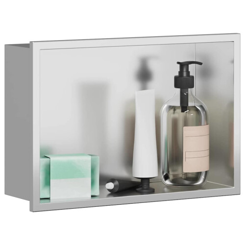 VidaXL vidaXL Duschnische Silber 30 x 20 x 9,5 cm Edelstahl 2