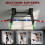 SPORTNOW Pull Up Bar Wall Mounted, Folding Chin Up Bar, Max Load 120 kg 6
