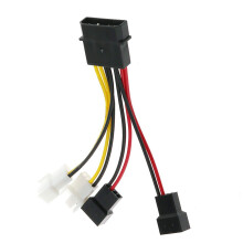 1Pcs 4-Pin to 3-Pin Fan Power Cable Adapter Connector Computer Cooling Fan Cables 12V/5V for CPU PC Case Fan