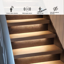 Dimmbarer Treppen-LED-Controller 16 KanäLe Dual-PIR-Bewegungssensor Stufenlichtleiste Treppensteuerung für Lampenleiste(B)