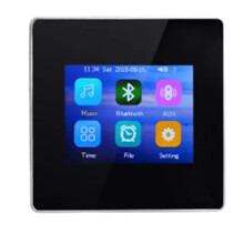 Home Theater Hifi Fidelity-Versterker Ingebouwde 5.0-Module Volledig Scherm Touch Digitale Versterker Zwart