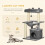 PawHut (Grey) PawHut Cat Tree, 90cm Cat Tower with Sisal Scratching Posts 4
