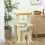 PawHut PawHut Cat Tree, 90cm Cat Tower with Sisal Scratching Posts, Beige 2