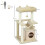 PawHut PawHut Cat Tree, 90cm Cat Tower with Sisal Scratching Posts, Beige 3