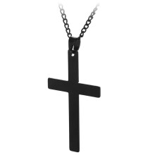 Vintage  Pendant Necklace Stainless Steel Black Chain Pendant Necklace Men Necklace