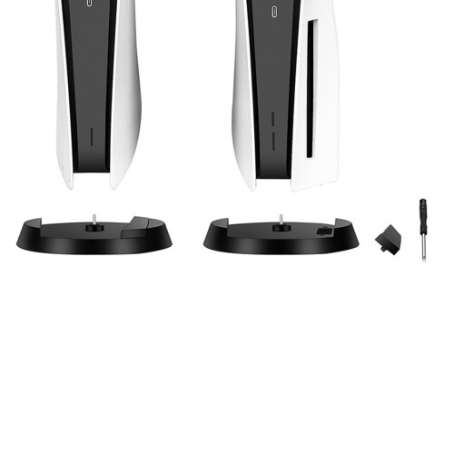 Vertical Stand for  5 PS5 Console 2 in 1 Game Console Upright Holder Base Replacement CDROM Digital Bracket 2