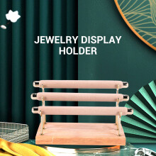 Wooden Jewelry Display Stand Ring Holder T-Bar Display Bracelets Anklets Jewelry Display Stand Packaging Jewelry Tool A