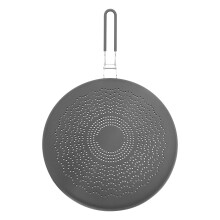 Siliconen Spatscherm, Vetspatbescherming met Inklapbare Handgreep, voor Koken Spatbescherming en Koekenpan, 13 Inch, Grijs