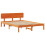 VidaXL vidaXL Bed Frame with Headboard Wax Brown 200 x 200 cm Solid Pine Wood 5