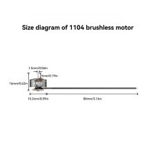 4PCS LAVA 1104 7200KV FPV Brushless Motor 1.5mm Shaft 80MM Wire Length for Pavo20 Pro Brushless Bwhoop Quadcopter