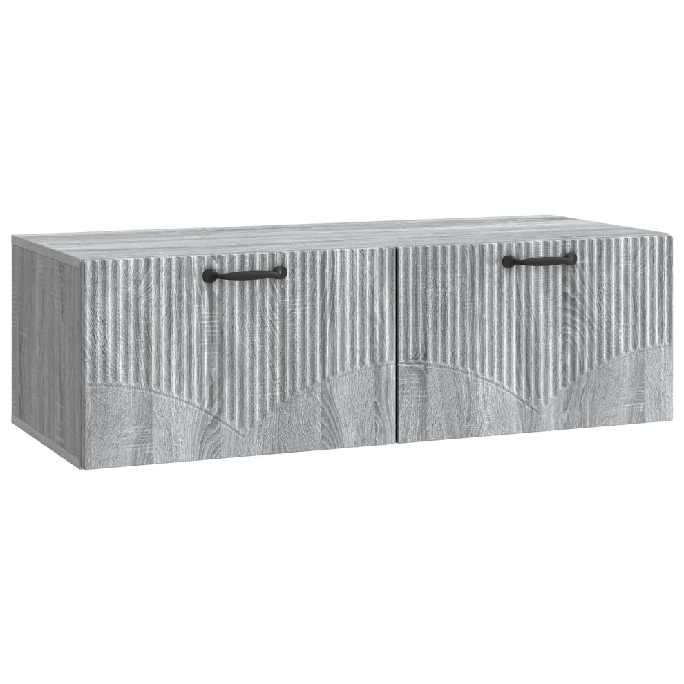 Vidaxl Wall-Mounted Tv Cabinet Grey Sonoma 98 X 41 X 30 Cm
