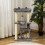 PawHut (Grey) PawHut Cat Tree, 90cm Cat Tower with Sisal Scratching Posts 9