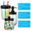 Jar Bathroom Accessories Lids Set(4Pcs),Toothbrush Holder,Apothecary Storage Jars Lids for Regular Mouth 1