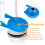 Toilet Flapper Replacement, 2 Pack 3 Inch for  99-788 with 2 Handle Chains Rubber Water Saving Easy to Install 6