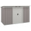 Metal Garden Storage Shed 9x4FT Light Grey 1