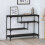 VidaXL vidaXL Console Table Black Oak 100 x 30 x 75 cm Engineered wood 1
