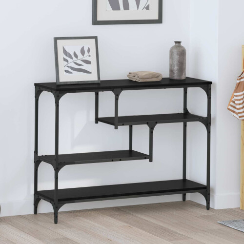VidaXL vidaXL Console Table Black Oak 100 x 30 x 75 cm Engineered wood