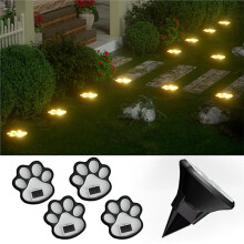 4PCS Dog Claw Solar Outdoor Light LED Saving Lawn Lamp Landscape Lighting for Garden Patio Camping Decor