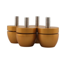 4PCS Speaker Stand Amplifier Isolation Feet Turntable Pads Chassis Beads Anti Foot Pad Gold