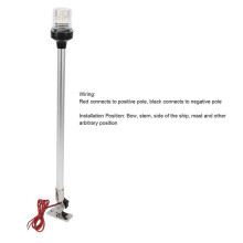 360 LED Stern Pole Light for Boats, 22in Anchor Light with 316 Stainless Steel Base