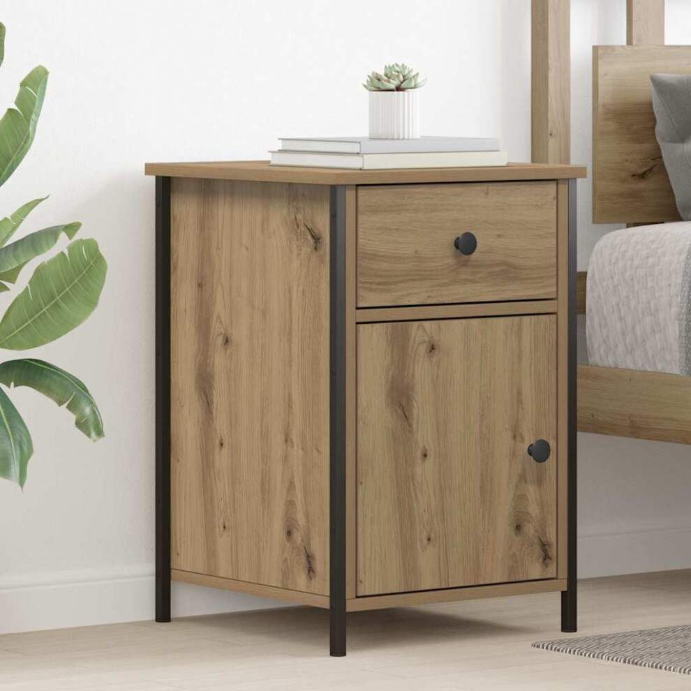 Vidaxl Bedside Cabinet Artisan Oak 40 X 42 X 60 Cm Engineered Wood