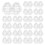 100Pcs Clear Egg Containers 2 Slots Chicken Egg Holder Storage Box Transparent Safe Kitchen Countertop Organizer 1