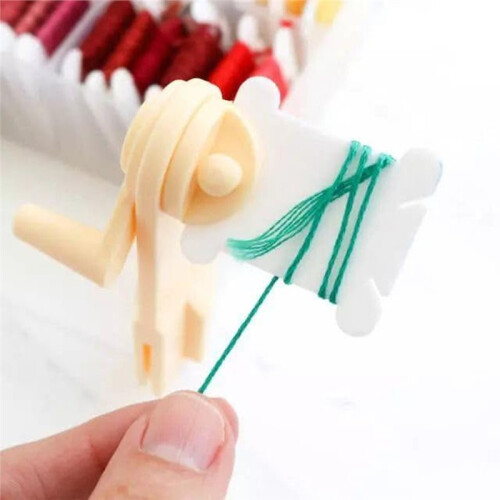 100-Piece Winding Board Storage Box + Yarn Winder Combination Set for Thread Holder Sewing Storage