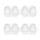 100Pcs Clear Egg Containers 2 Slots Chicken Egg Holder Storage Box Transparent Safe Kitchen Countertop Organizer 6