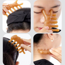Facial Massager Facial Roller Resin Gua Sha Tool Gouache Scraper Gua Sha for Enhanced Skin Care
