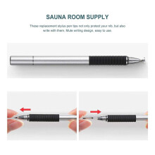 12 Uds Punta Universal Capacitiva Stylus Pantalla TáCtil Puntas de LáPiz de Repuesto de Silicona Punta de LáPiz para Tableta TeléFono MóVil