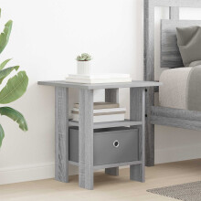 vidaXL Bedside Table Grey Sonoma 41 x 40 x 45 cm Engineered Wood