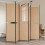 VidaXL vidaXL 5-Panel Room Divider Beige 250 x 200 cm Fabric 1
