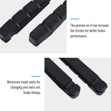 3 Pairs Road Bike Brake Pads Shoes for Alloy Rims Dura Ace Ultegra 105 Bicycle V Brake Shoes Durable Bicycle Brake Tools