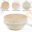2Pcs Bread Proofing Baskets,Round Rattan Bread Bowls with Liners for Home Bakers Baking Making 23cm 5