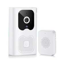 Intelligente WLAN-Nachtsicht-VGA-Video-TüRklingel mit Geringem Stromverbrauch, Remote-Intercom-Handy-Push-Benachrichtigung für zu Hause