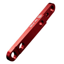 BOLANY Bicycle Flat Mount Disc Brake Adapter Front 140mm/160mm Calliper Aluminum Alloy Bike Flat Mount Post Adapter 140mm Red