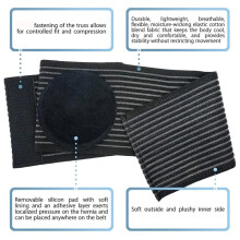 Umbilical Hernia Belt for Men Women Abdominal Support Band Workout Gym Belly Button Umbilical Hernia Care Belt M