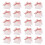 StoBag 20pcs Paper Candy Box Gift with Ribbon Blank Small Packaging for Cookies Chocolate Storage White 1