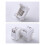 10pcs Category 6 Network Module Unshielded RJ45 Spring Clip Mounting Bracket Computer Stand Network Cabling 4