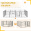 PawHut 16-Panel Heavy-Duty Puppy Playpen - Grey 6